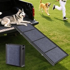 Folding Aluminium Dog Ramp For Car With Nonslip Surface