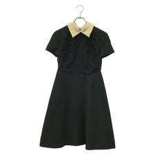 Valentino Dress (Black Collar)  Valentino Wool Dress Used Women s