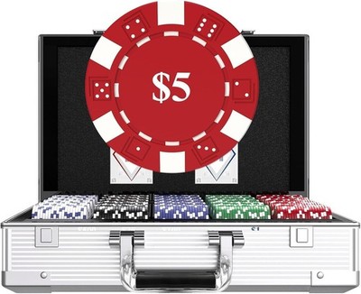 Luxus Pokerkoffer Set | 1000 Chips 11,5g | Metallkern | Alu Koffer
