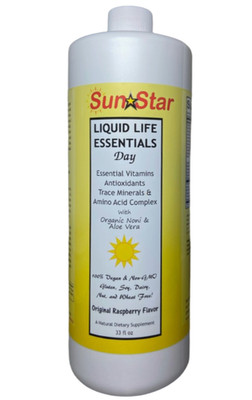 Liquid Multivitamin - Day Vitamins - 32oz - Raspberry - Sun Star Organics