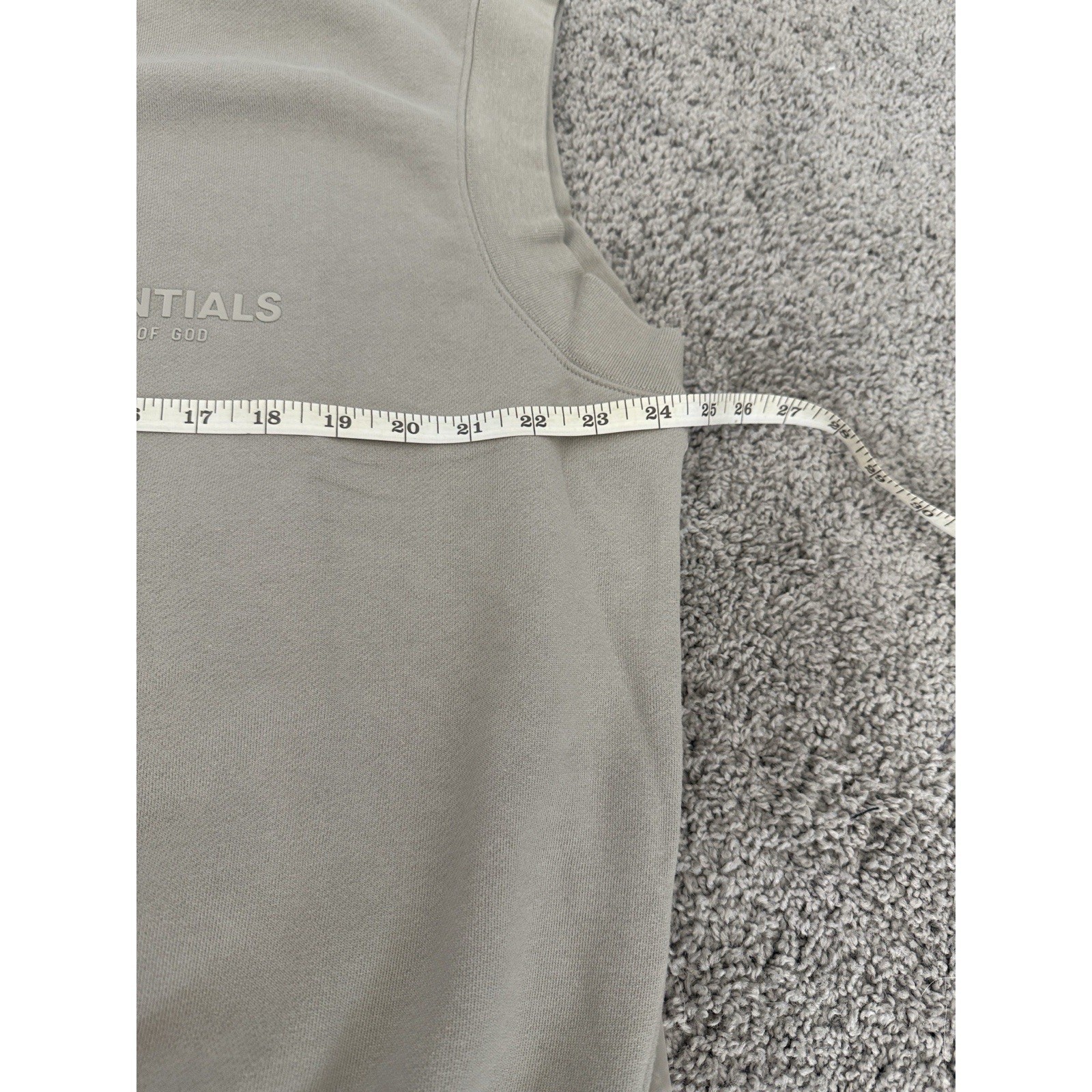 FEAR OF GOD ESSENTIALS Women Tan Sleeveless V Neck Sweatshirt Vest Top Sz Medium thumbnail 5