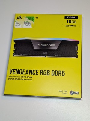 Corsair Vengeance RGB 16GB 2x8GB DDR5 5200 CL40 XMP EXPO Intel AMD