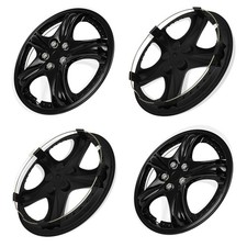 4pcs 13 Inch Wheel Hub Caps Snap On For R13 Tire Rim Wheel Covers Kit Black 4pcs 13 Inch Wheel Hub Caps Snap On For R13 Tire Rim Wheel Covers Kit Black
