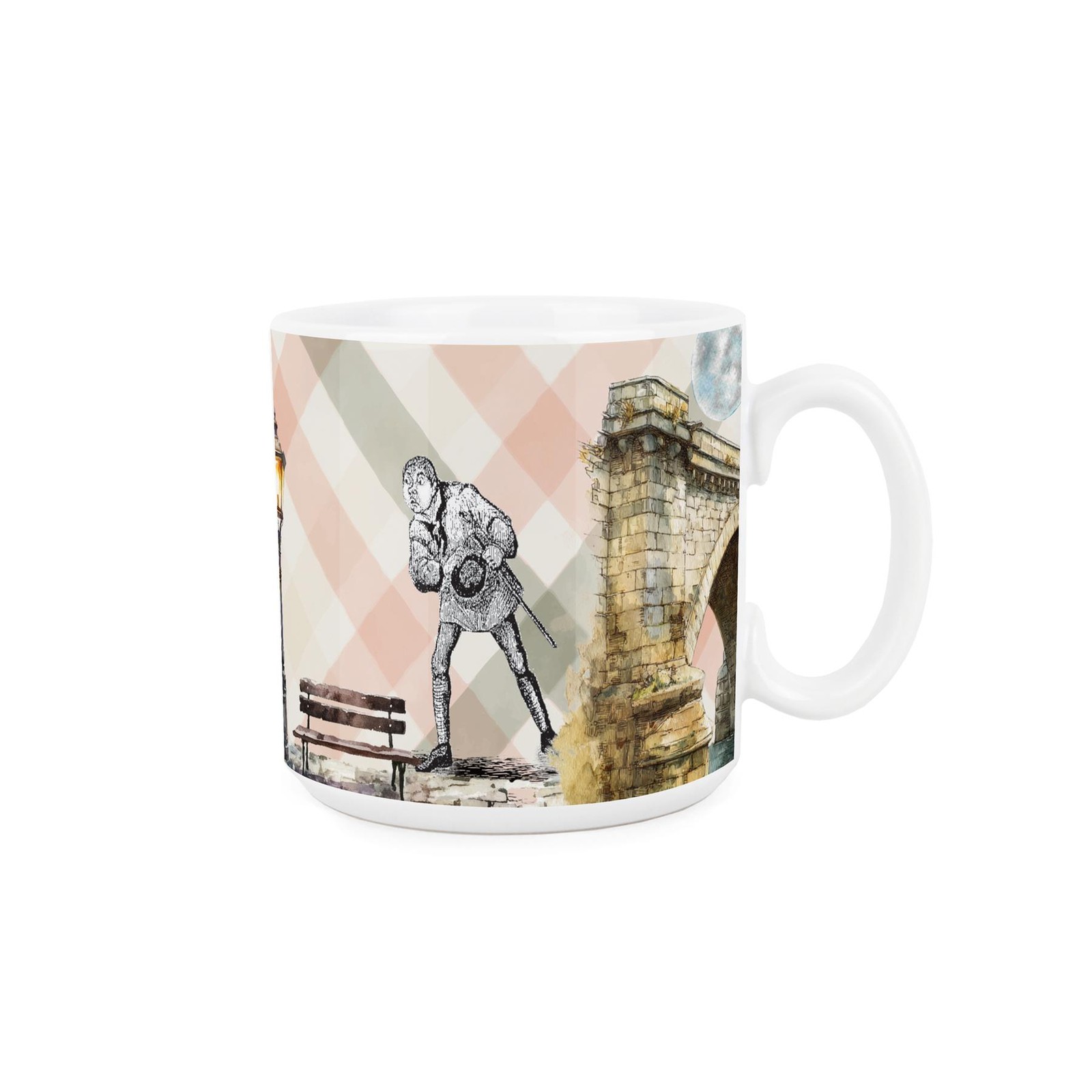 Oliver Twist London Bridge Ceramic Mug - Novelty Book Inspired Drinkware Gift