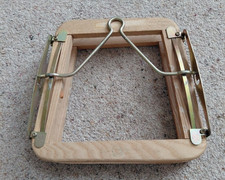 VINTAGE SQUASH RACKET WOODEN HEAD CLAMP PRESS