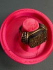 Vintage FD 925  Druzy Quartz Ring Size 9 Statement 9G — photo 4