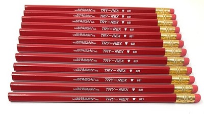 Try-Rex Jumbo Triangular Training Pencils with Eraser, Pack of 24, with Bonus...