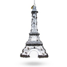 Iconic Eiffel Tower, Paris Blown Glass Ornament
