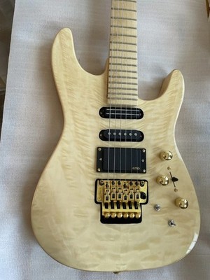 New Phil PC1 Natural Flame Maple Top, EMG Pickup, FR Tremolo , Gold Hardware