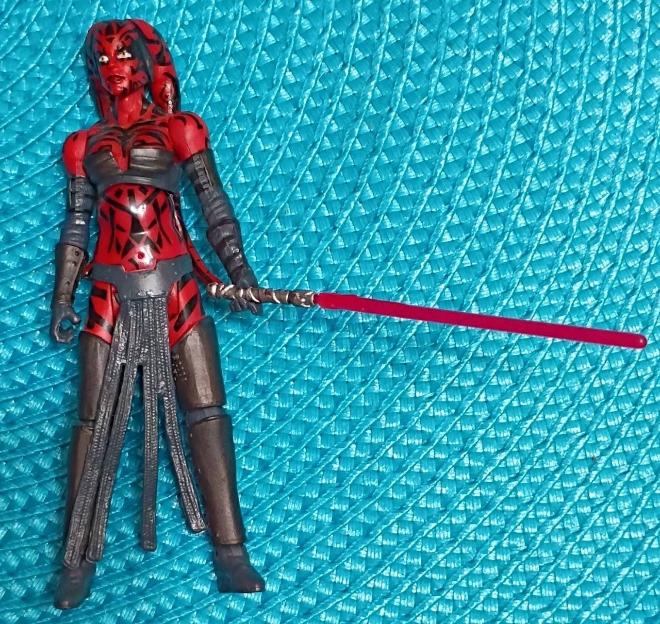 Red & Black With Lightsaber