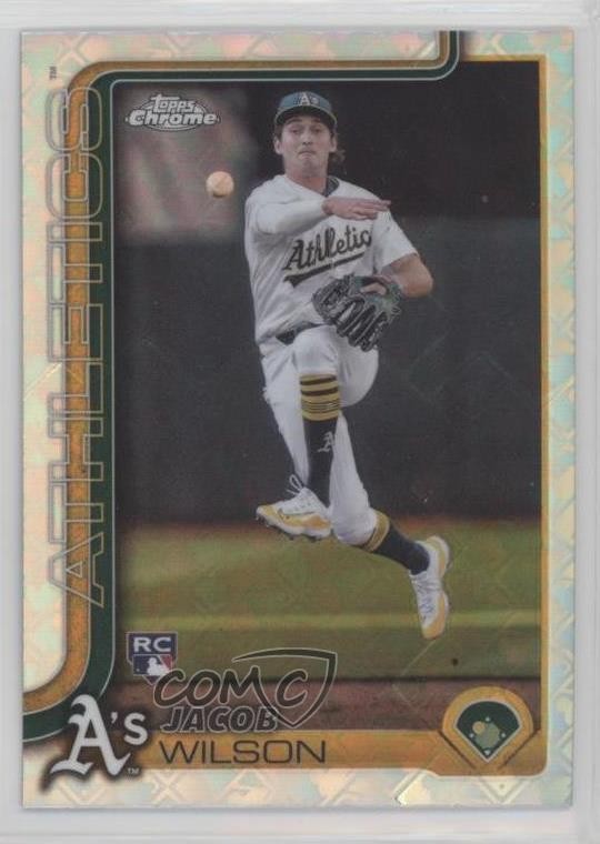 2025 Topps Chrome Logofractor Edition Jacob Wilson #96 18ye