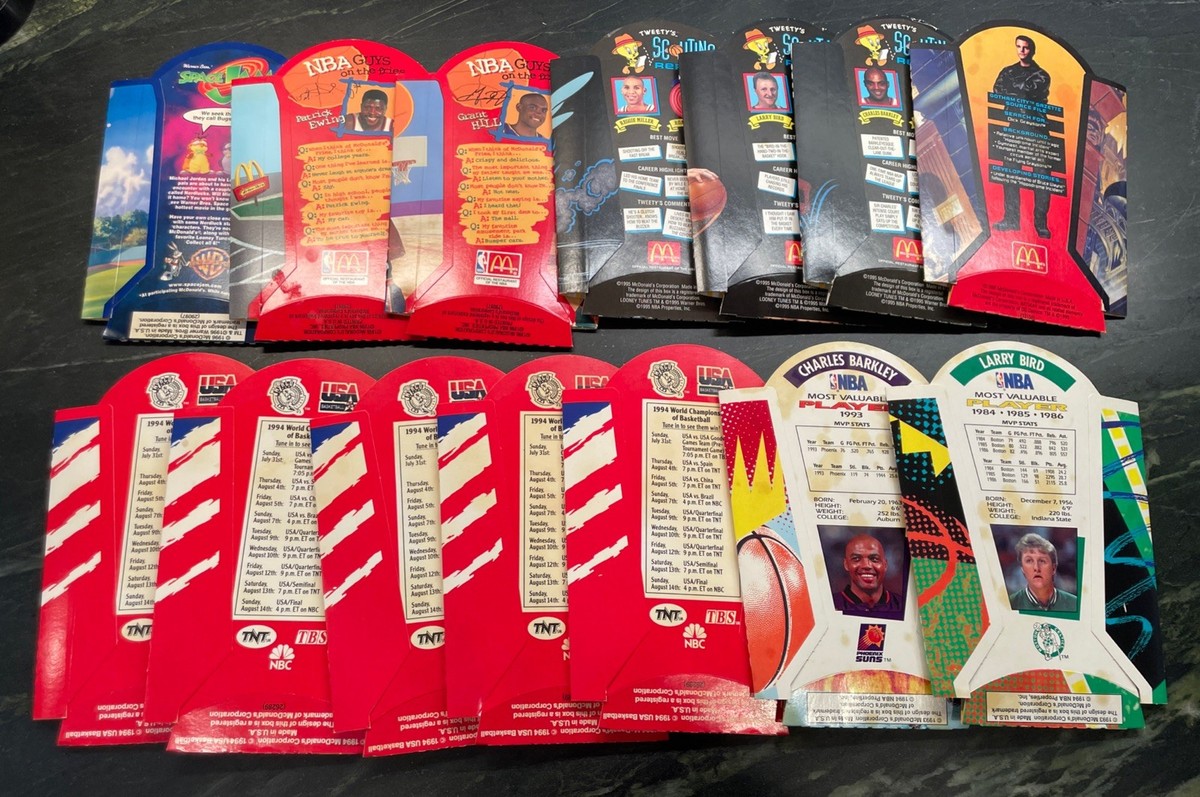 1994-1996 McDonald's French Fry Box Lot X14 - Michael Jordan Larry