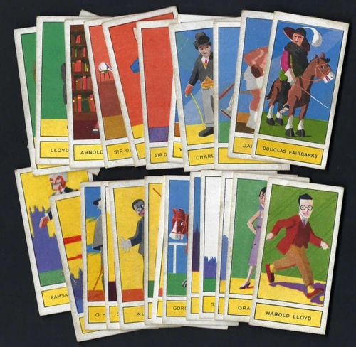 PHILLIPS - PERSONALITIES OF TODAY - FULL SET OF 25 CARDS (INC CHAPLIN CHURCHILL)