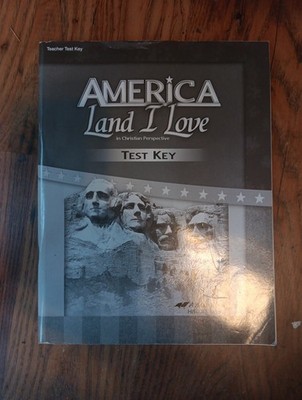 America, Land I Love. Test key, Abeka