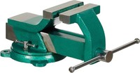 BrüDer Mannesmann Schraubstock 100 Mm, 360° Drehbare Basis, Austauschbare