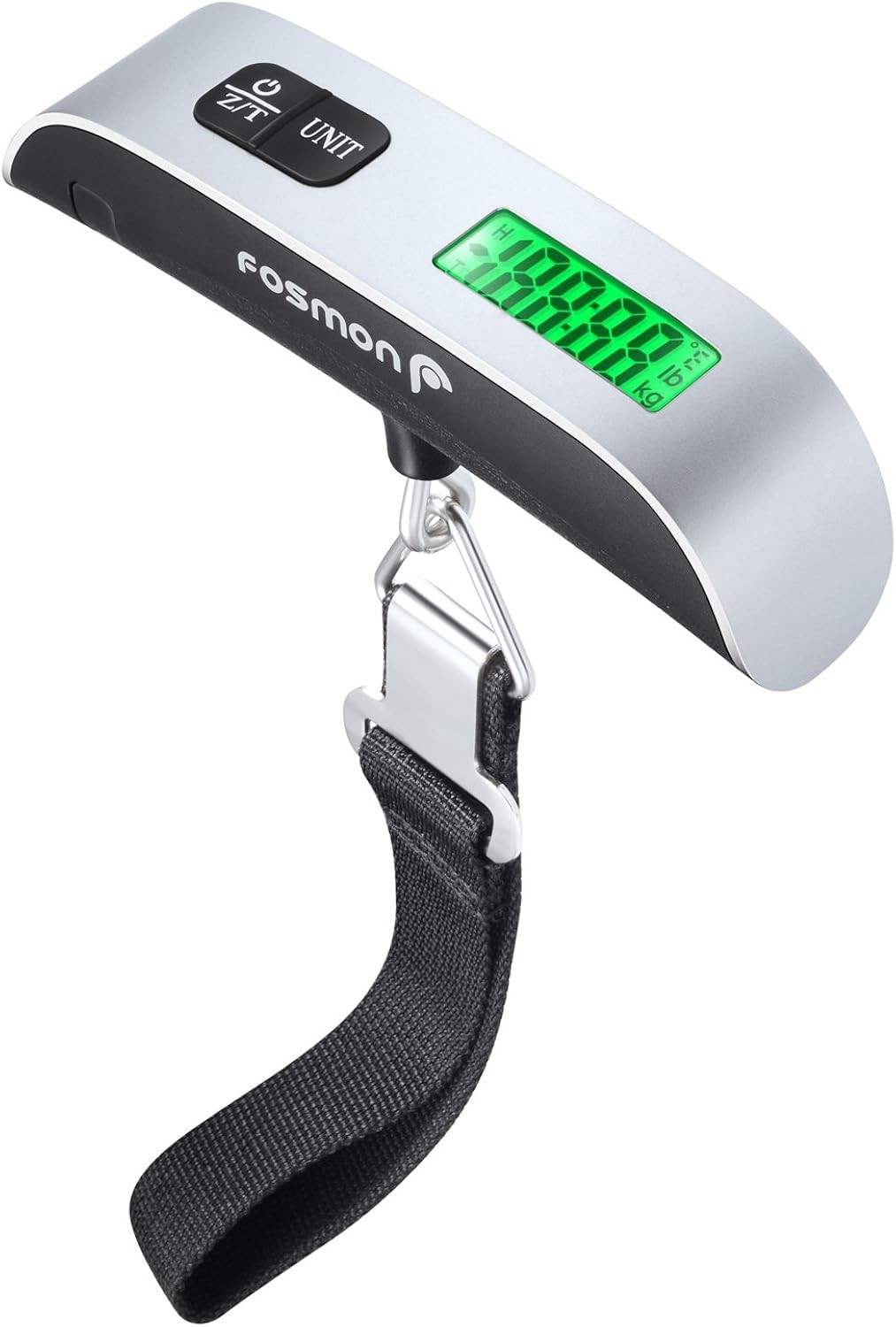 Digital Luggage Scale 110lb/50kg Backlight LCD Thermometer Tare Function