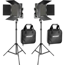 Studio Photography Video Recording Kit 2 Pack Bi Color 660 LED Dimmable Light