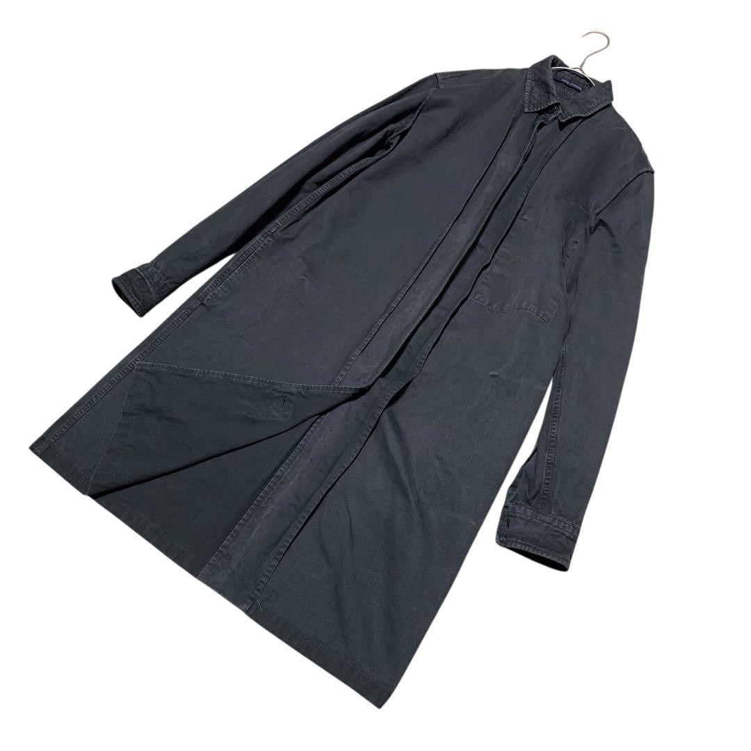 SOFIE D'HOORE Long Jacket Distressed Button Coat … - image 11