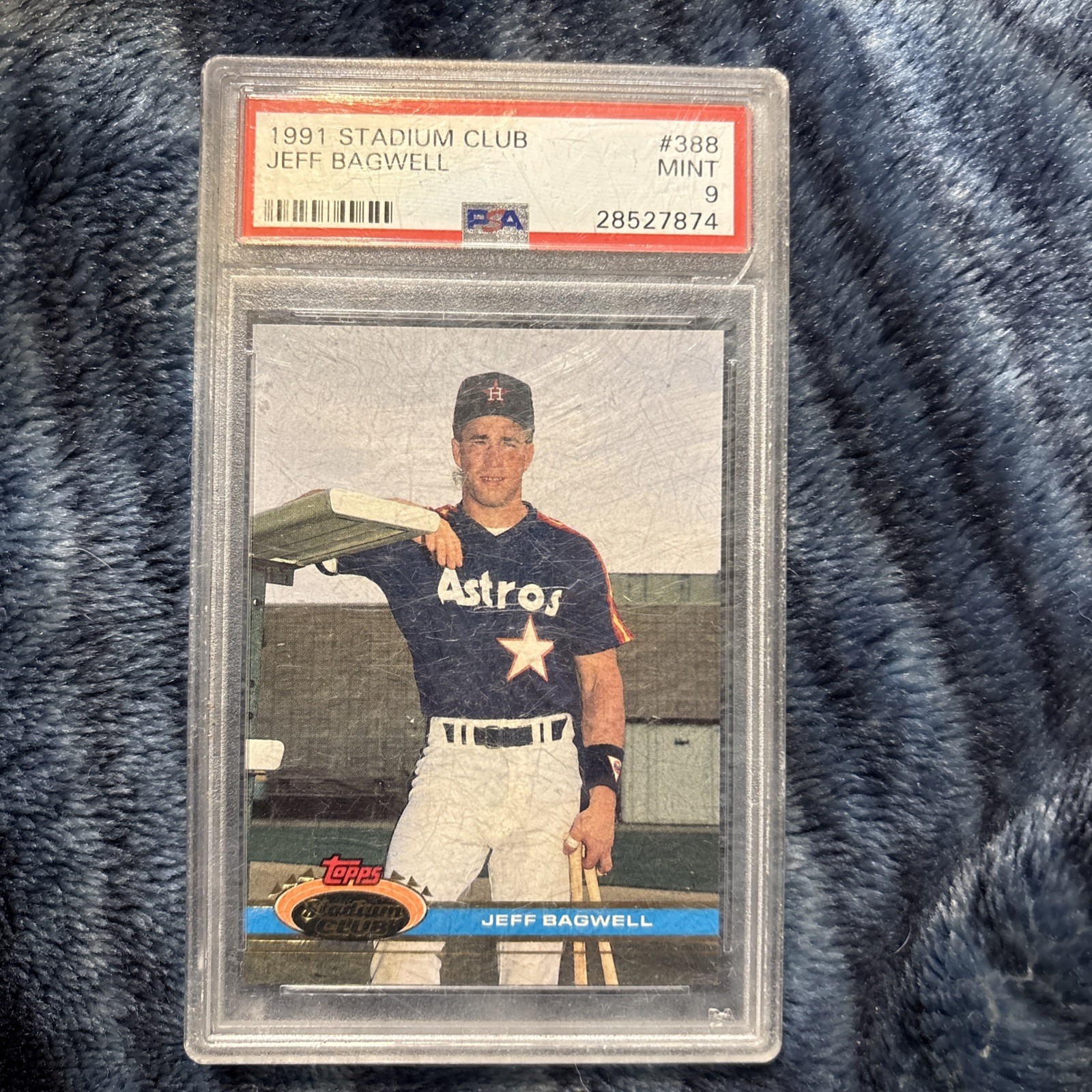JEFF BAGWELL 1991 Topps Stadium Club #388 PSA 9 MINT RC Rookie HOF