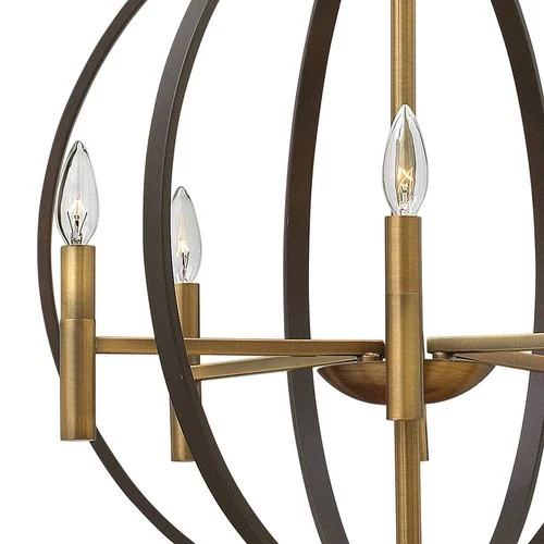 Hinkley Euclid 22 1/4" Wide Spanish Bronze 6-Light Pendant - Picture 5 of 7