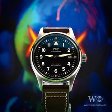 IWC Pilot's Watch Spitfire Automatic Box & Papers Black Dial 39mm IW326803 2