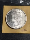 Morgan Silver Dollar 1896 , circulated, extra fine details and brilliance