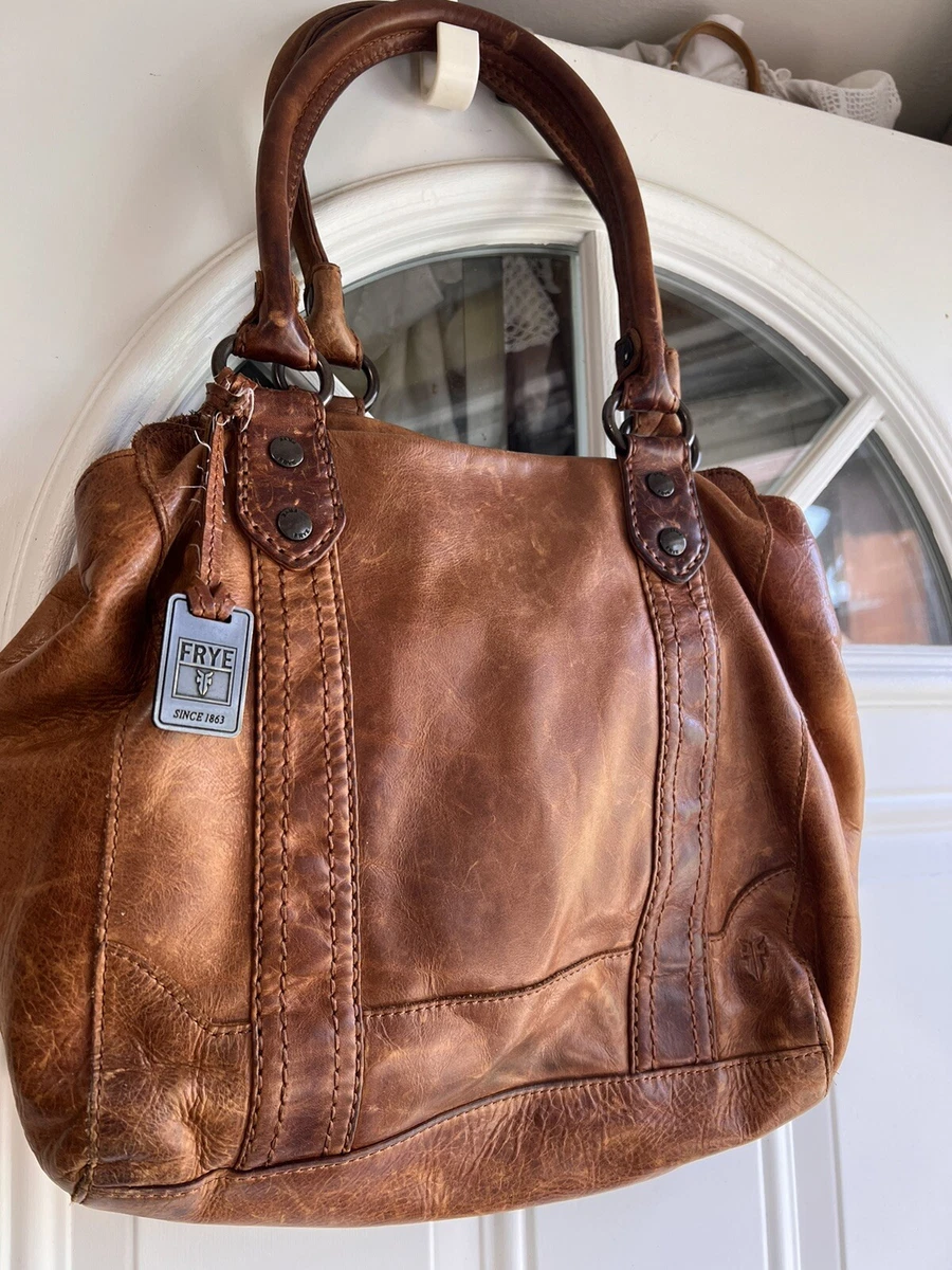 FRYE Handbag Melissa Large Leather Shopper Tote Shoulder Bag Brown  AUTHENTIC NEW | Frye handbags, Shopper tote, Shoulder bag