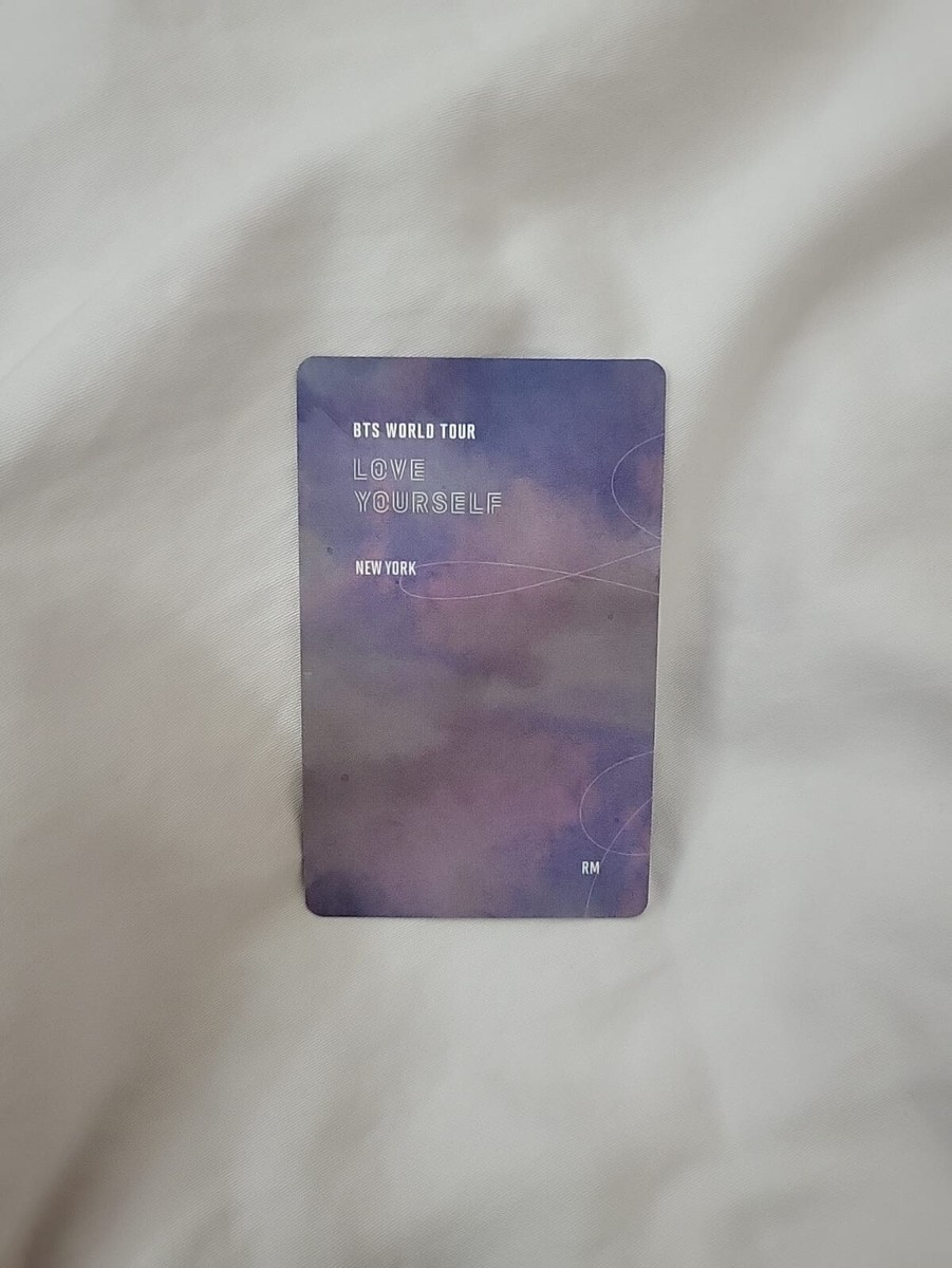 BTS LOVE YOURSELF NEW YORK DVD PHOTOCARD PC RM NAMJOON OFFICIAL | eBay