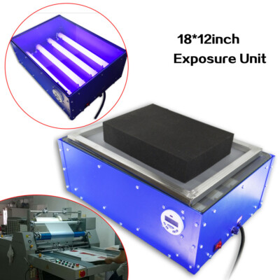 Screen Printing Exposure Unit 18''x12'' Silk Screen Printing Machine UV Light 60W