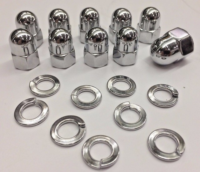 TRANSMISSION KICKER SIDE COVER CHROME ACORN NUT SHOVELHEAD ...