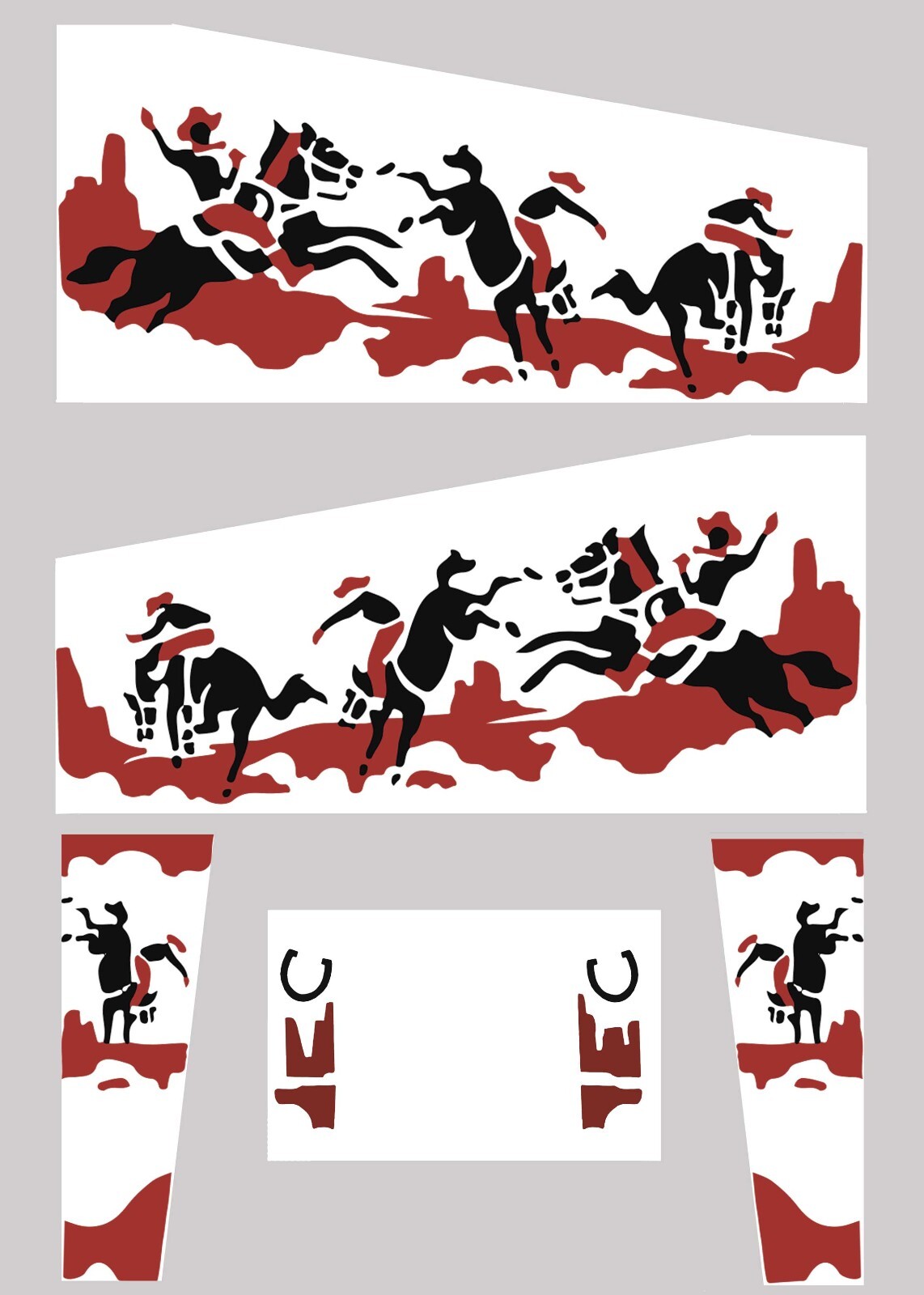 Stickers Bronco pour pincab flipper pour renover une caisse abimee facilement