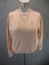 FILA Size S Womens Peach Cotton Blend Crew Neck Workout Athletic Sweatshirt 471