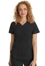 Healing Hands Women Scrubs Jane Top 2167 BLACK Black Free Shipping