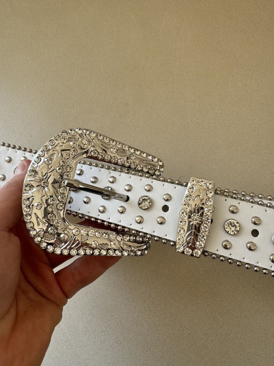 vintage rhinestones Cross belt bb simon style Chrome Hearts | eBay