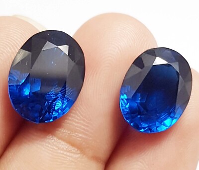 to Oval Blue Cyclone Sapphire Pair – Lab Certified Loose  Gemstones