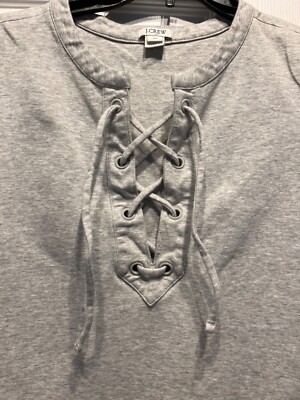 J Crew Gray Factory Lace Up T-Shirt Dress Gray Women's Size XS | eBay J Crew Gray Factory Lace Up T-Shirt Dress Gray Women's Size XS | eBay