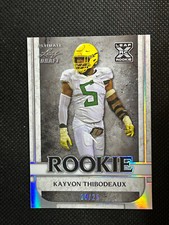 KAYVON THIBODEAUX 2022 Leaf Ultimate Draft Rookies Silver Rookie Card 10/25