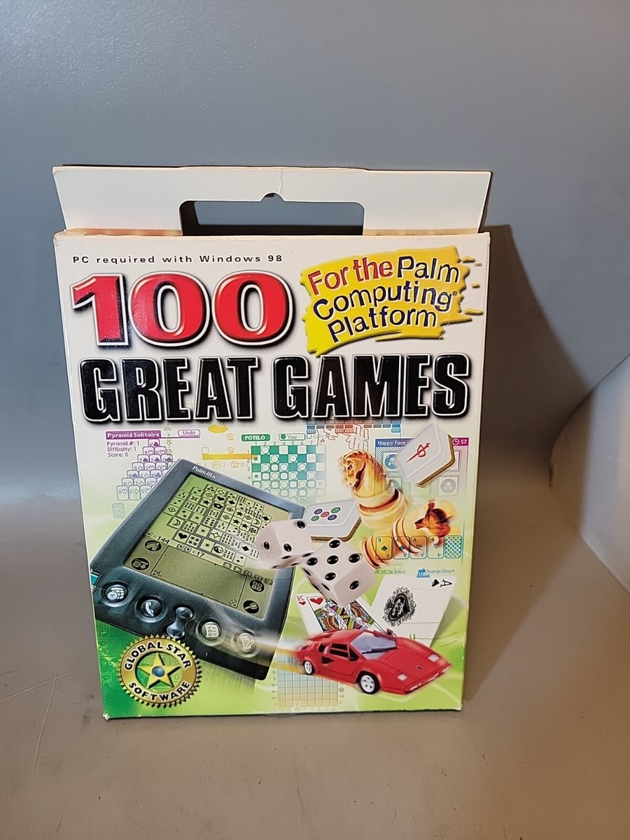 100 Great Games CD-Rom Windows 98 Global Star Software Rare sealed