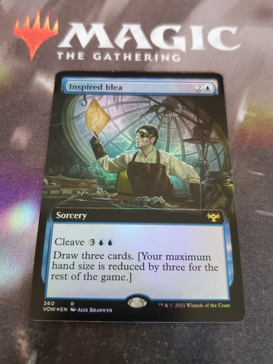 mtg inspired cards MTG. Inspired Idea. Foil Borderless. Innistrad: Crimson Vow. Pack Fresh