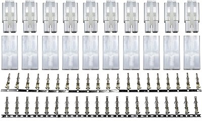 Apex RC Products 10 Pair Molex Style Connectors Plugs #1555