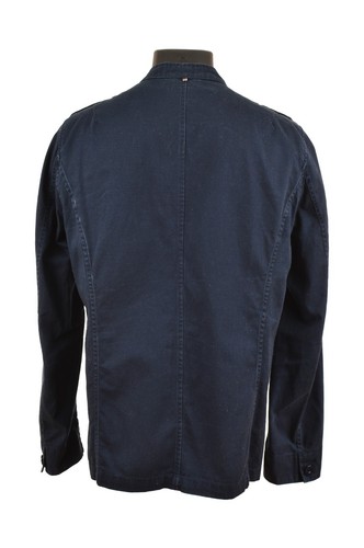 Pretty Green Langford Mandarin Collar Military Twill Jacket Blue C7GMU-1327 Gr. M - Bild 3 von 7