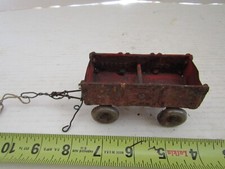 VINTAGE CAST IRON TOY TRUCK CART WAGON HAULER PART REPAIR RESTORE