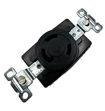 BOX OF 10 BRYANT 71030-FR LOCKING RECEPTACLE BLACK FLUSH 3 POLE 3 WIRE 30A 🎯