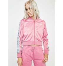Kappa Banda Ponce Pink Gray Track Jacket -xl - Nwt