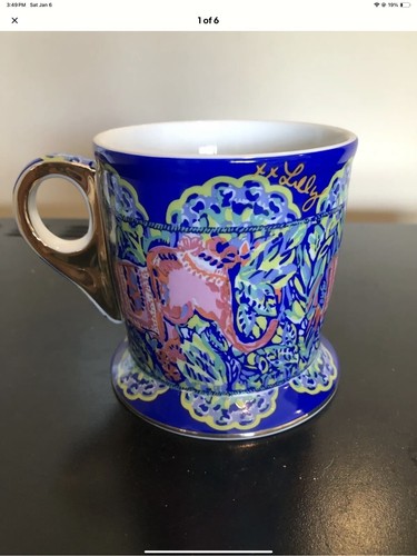 Tazza in ceramica Lilly Pulitzer con elefanti, multicolore 12 oz - Foto 3 di 6