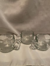Nestle Company Promotional World Globe Glass Mug Set of Three MCM