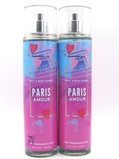 BATH  BODY WORKS PARIS AMOUR FRAGRANCE MIST 8 FL OZ LOT OF 2 PCS 
