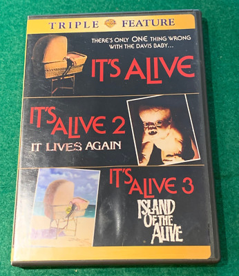 DVD It's Alive / It's Alive 2 / It's Alive 3 Triple Feature Horror 2006 OOP