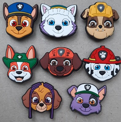 BRANDNEU KROKUS CHARMS KINDER PFOTE PATROUILLE CHARAKTERE CARTOON SCHUH CHARMS SET