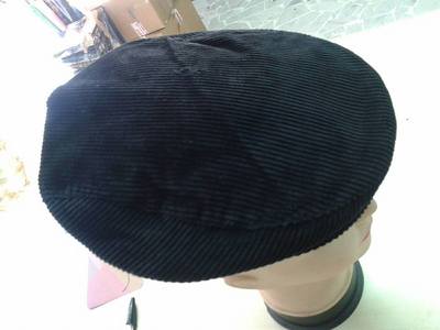 cappello UNISEX coppola VELLUTO NERO art33 cerimonia hat man inverno UOMO 